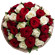 bouquet of red and white roses. Nepal
