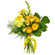 Yellow bouquet of roses and chrysanthemum. Nepal