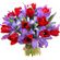 bouquet of tulips and irises. Nepal